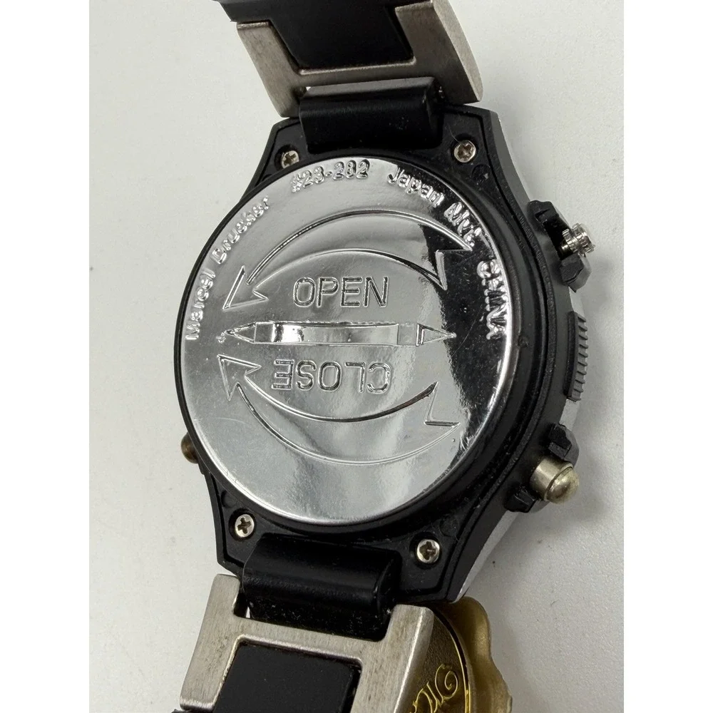 RARE Marcel Drucker FM Scan Radio‎ Watch 23-282 Auto Scan 41MM 8